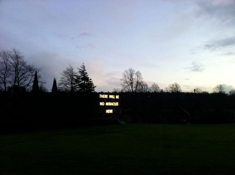 There will be no miracles here