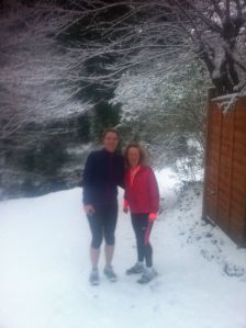 alison and Linda snow in Jan 2013