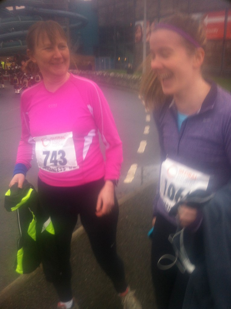 pre race laughter