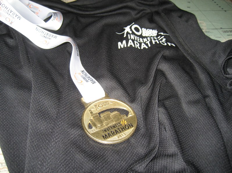tee shirt and medal