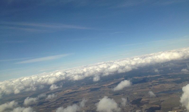 clouds above Edinburgh
