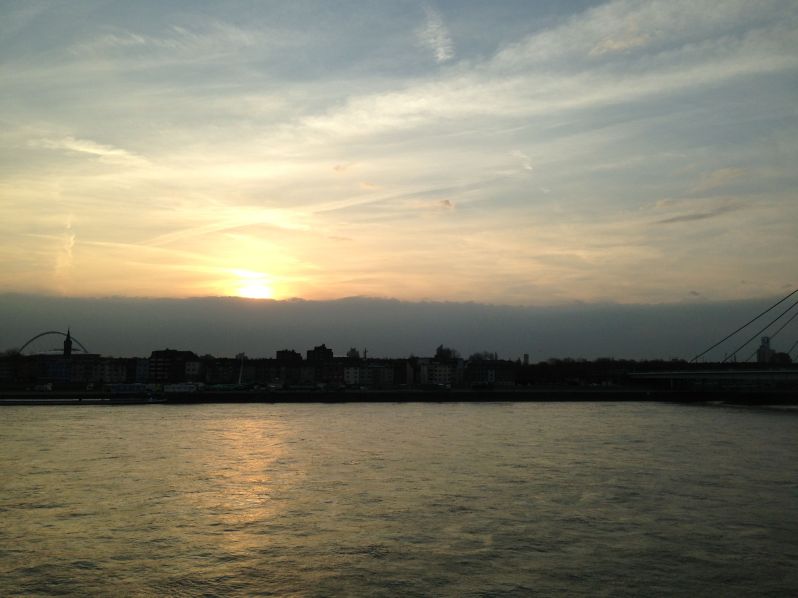 sunrise over Rhine