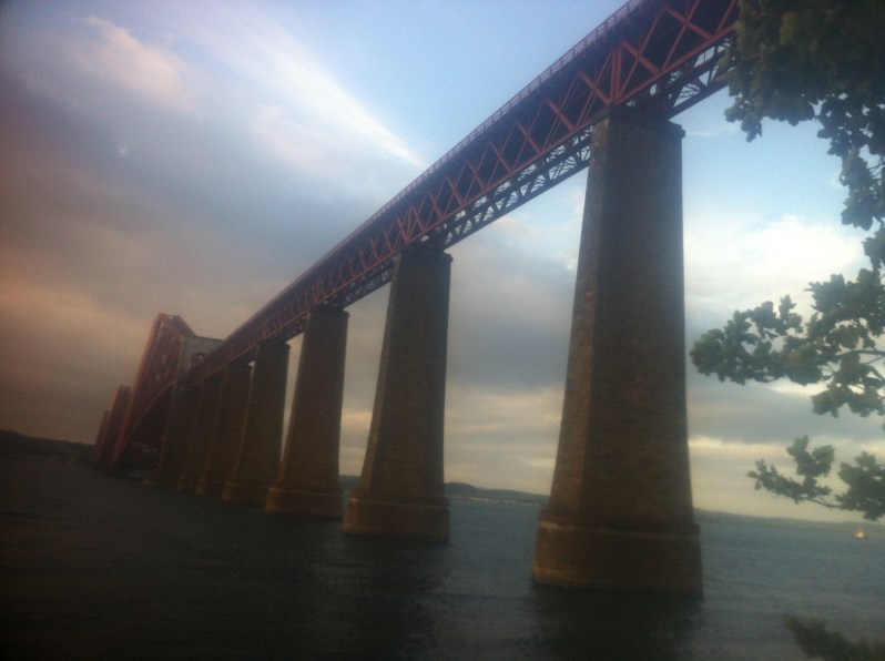 Forth Rail bridge looking towards Fife 
