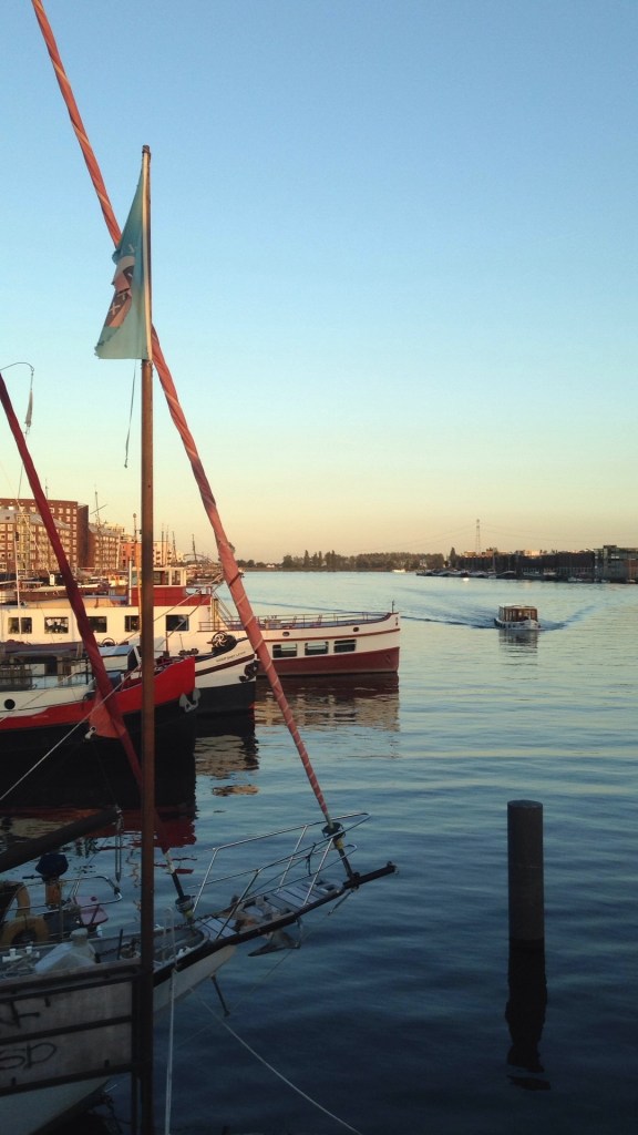 boat in Amsterdam