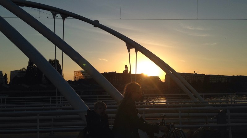 bike and bridge Amsterdam