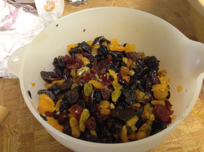 Dried fruit for Christmas cake