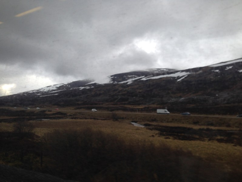 mountains, highlands train view
