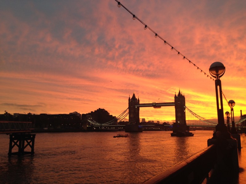 London sunrise