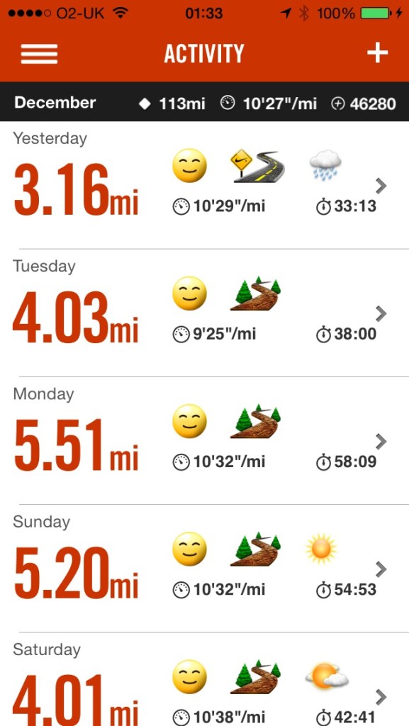 Dec running