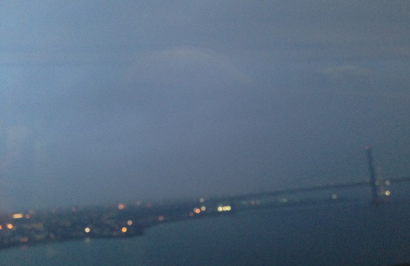 Forth bridge , grey skies