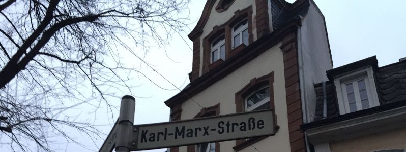Karl Marx Strasse sign
