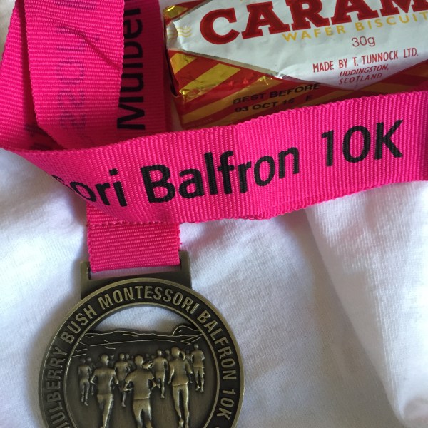 racing medal, Tunnocks caramel log