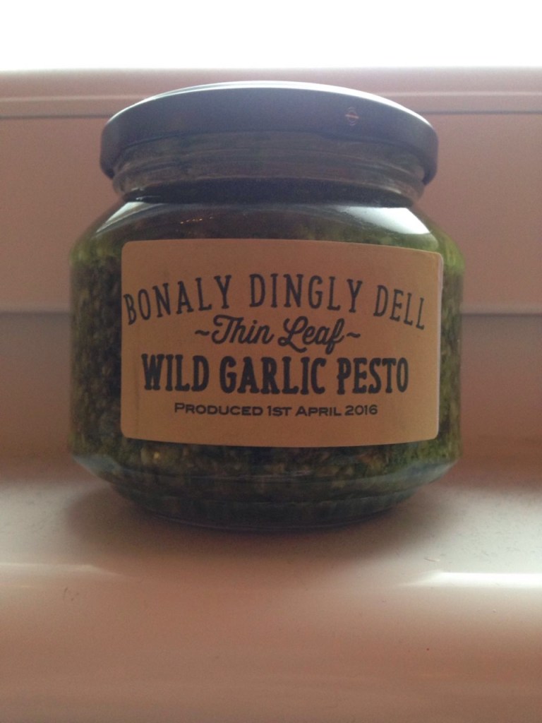 jar of home made pesto